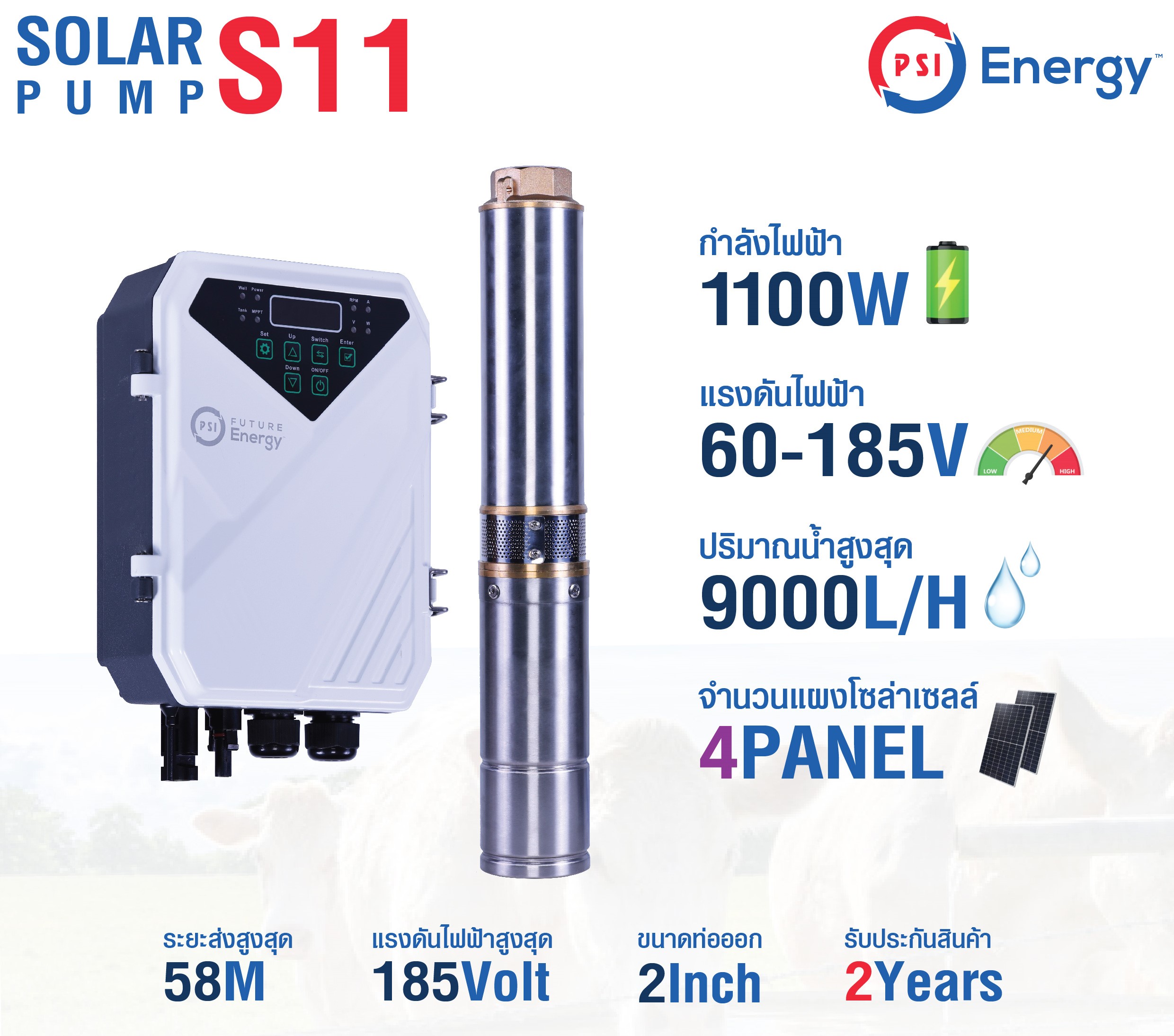ปั้มซัมเมิส 1100W PSI รุ่นS11